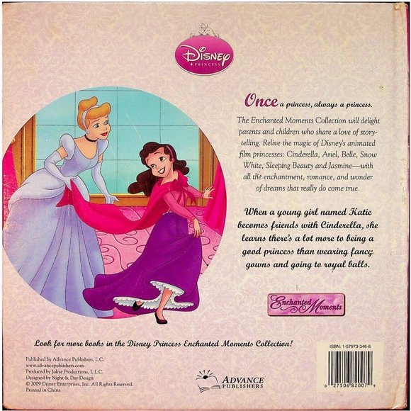 Disney Princess Cinderella a Royal Heart Children Book Kids Literature Hardcover - Picture 2 of 2